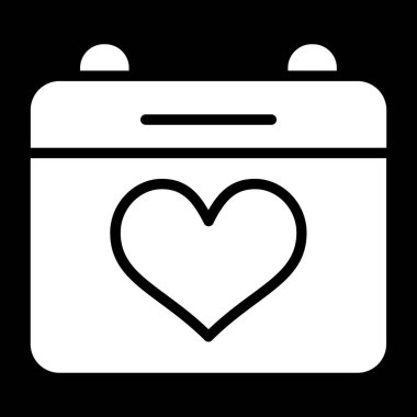 Takvim simgesi, vektör çizimi 