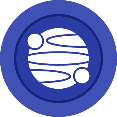 Gezegen simge vektör çizim 