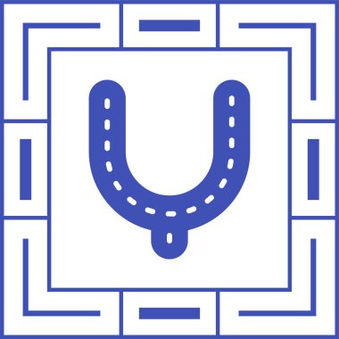 Küf modern simgesi beyaz arkaplanda izole 