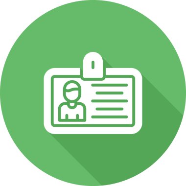 Kartvizit simgesinin vektör illüstrasyonu 