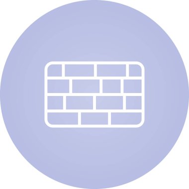 Firewall web simgesinin vektör illüstrasyonu      