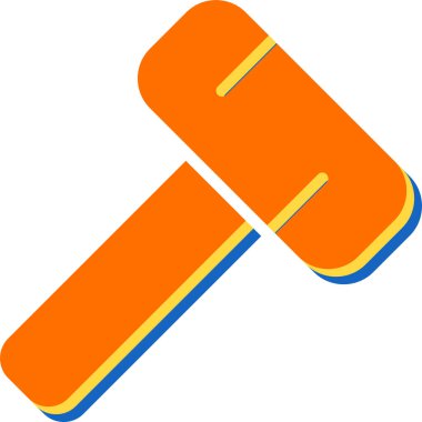 Çekiç ağı simgesi, vektör illüstrasyonu 