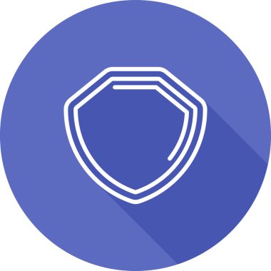 Kalkanın basit vektör simgesi, güvenlik kavramı