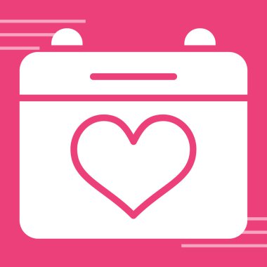 Takvim simgesi, vektör çizimi 