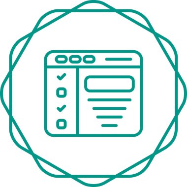 Tasarım Özeti. Web simgesi basit illüstrasyon   