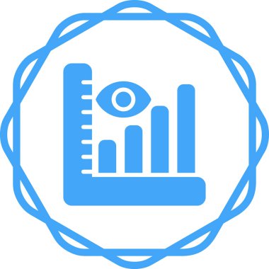 Açıklayıcı Analiz simgesinin vektör çizimi 