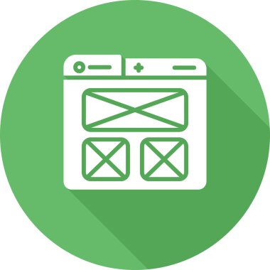 Ui Tasarım simgesi, web sitesi tasarımı ve vektör illüstrasyonu