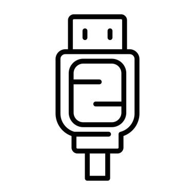 SATA kablo simgesinin web illüstrasyonu