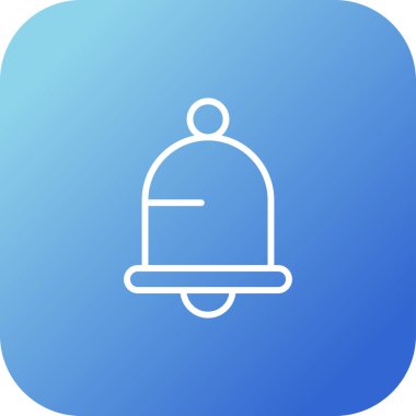 Çan simgesi web basit illüstrasyon