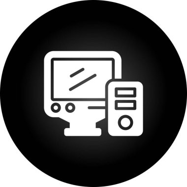 masaüstü web simgesi vektör çizimi