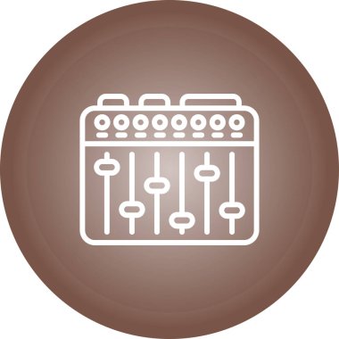 Ses Karıştırıcı simgesinin vektör çizimi 