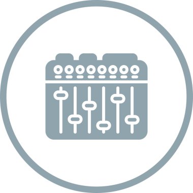 Ses Karıştırıcı simgesinin vektör çizimi 