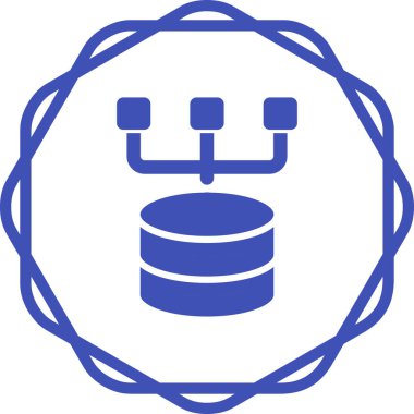 veritabanı. Web simgesi basit illüstrasyon 