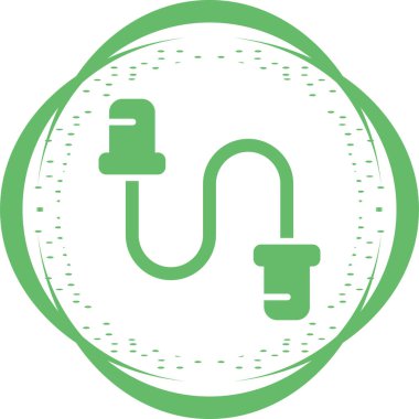 kablo bağlantı simgesi vektör illüstrasyonu 