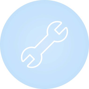 İngiliz anahtarı. Web simgesi basit illüstrasyon