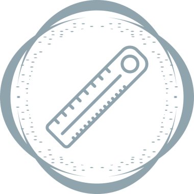 cetvel simgesinin vektör illüstrasyonu