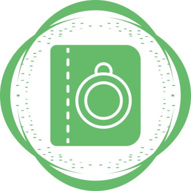 Bağlanma kitabı simgesi, vektör illüstrasyonu basit tasarım