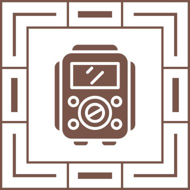 Voltaj Test Ağı simgesi, basit vektör illüstrasyonu