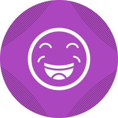 Gülümseme simgesi vektör illüstrasyonu 