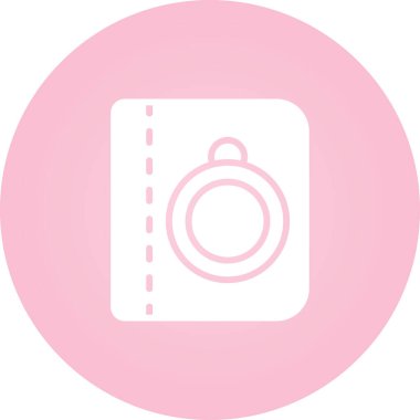 Bağlanma kitabı simgesi, vektör illüstrasyonu basit tasarım