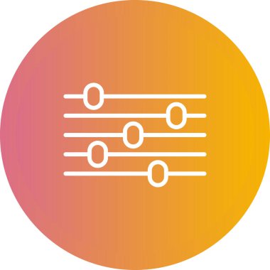 Eşitleştirme modern simgesinin vektör illüstrasyonu