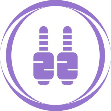 Ses Jacks simgesi, vektör illüstrasyonu basit tasarım