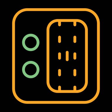 Ağ Eklenmiş Depolama Vektörü Simgesi Beyaz Arkaplanda İzole Edildi 