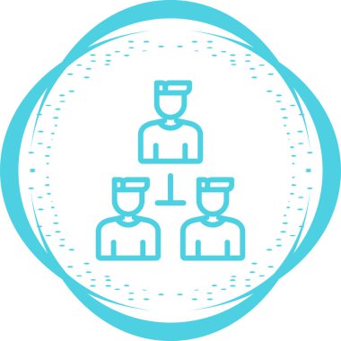 organizasyon web simgesi vektör illüstrasyonu
