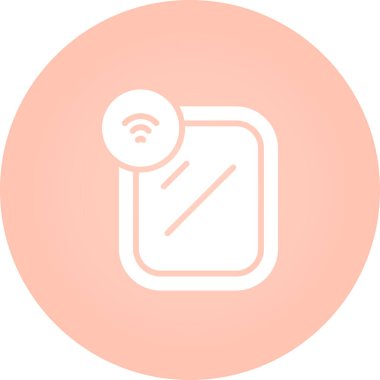 Akıllı Ayna simgesi, vektör illüstrasyonu  