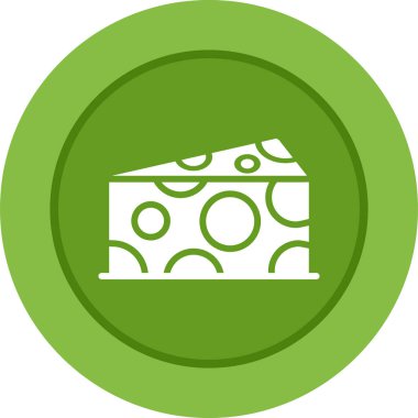 Peynir simgesi web basit illüstrasyon