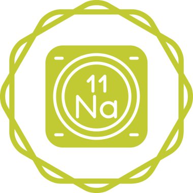 sodyum kimyasal element simgesi, basit satır biçimi