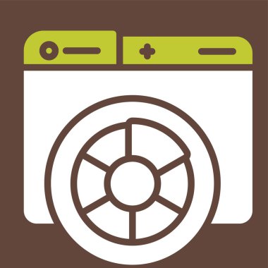 renk paleti. Web simgesi basit illüstrasyon