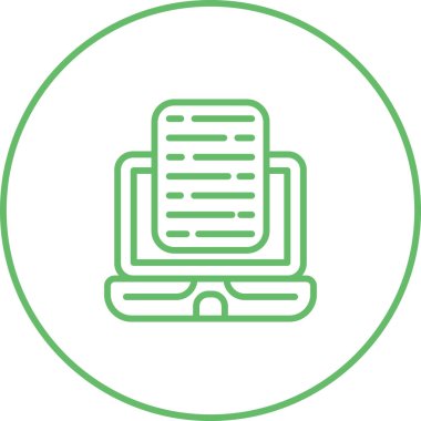 Test simgesinin vektör illüstrasyonu