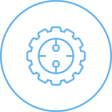 Teçhizat Web simgesi basit illüstrasyon