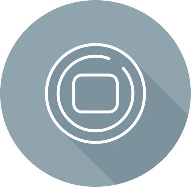 Çember Web simgesi vektör illüstrasyonunu durdur