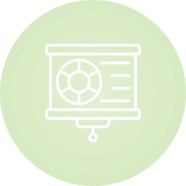 Veri Görselleştirme simgesi, vektör illüstrasyonu 