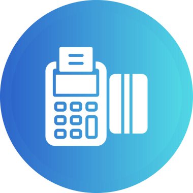 pos terminal ve kredi kartı vektör çizimi 