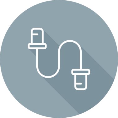 kablo bağlantı simgesi vektör illüstrasyonu 