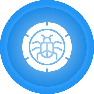 Hata ayıklayıcı ağ simgesi vektör çizimi