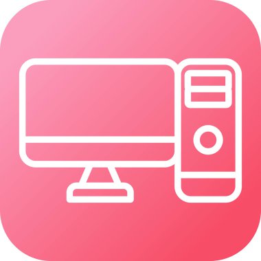 Bilgisayar web simge vektör çizim