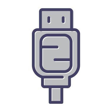 SATA kablo simgesinin web illüstrasyonu