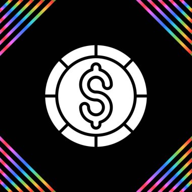 Dolar. Web simgesi basit illüstrasyon 