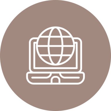 Dünya simgesinin vektör illüstrasyonu 