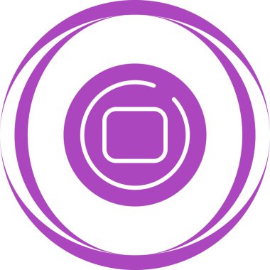 Çember Web simgesi vektör illüstrasyonunu durdur