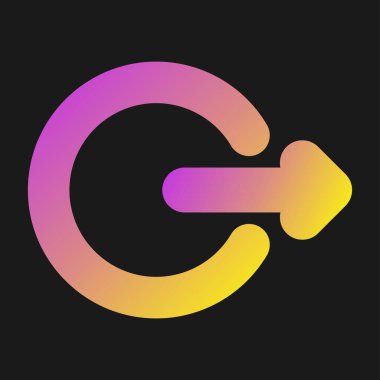  Beyaz arkaplanda izole edilmiş çıkış simgesini imzala