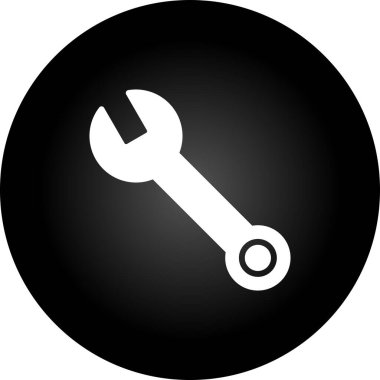 Spanner web simgesi vektör illüstrasyonu 