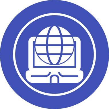 Dünya simgesinin vektör illüstrasyonu 