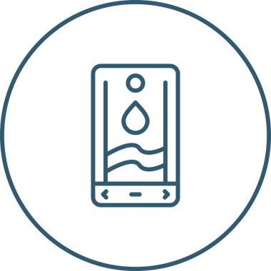 akıllı telefon simgesi, vektör illüstrasyonu basit tasarım