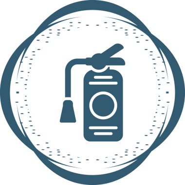 Yangın söndürme simgesinin basit doğrusal çizimi