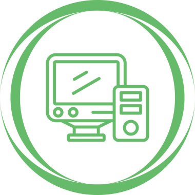 masaüstü web simgesi vektör çizimi